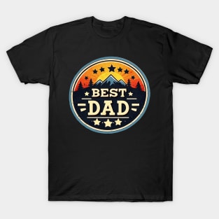 Cool 80's Retro Best Dad Gift Fathers Day T-Shirt